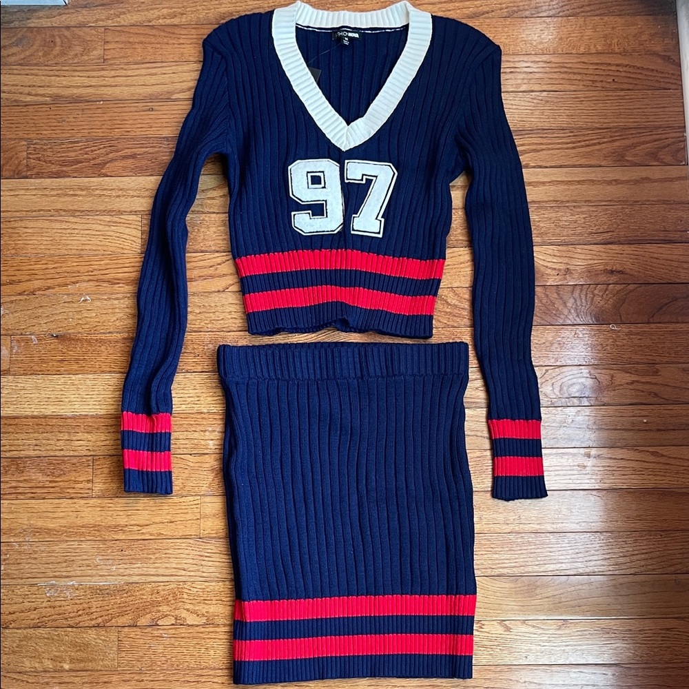 Fashion Nova Sweater Skirt Set